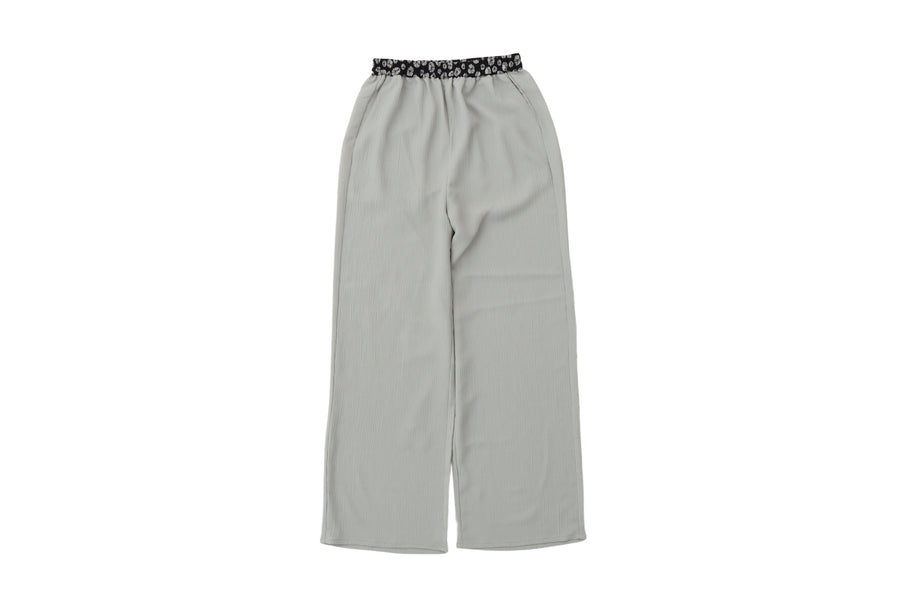 chiffon pleats pants