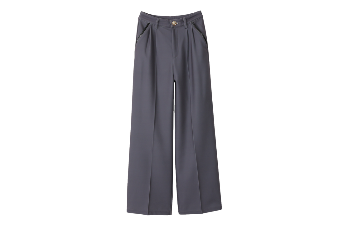 luxe trouser pants / gray