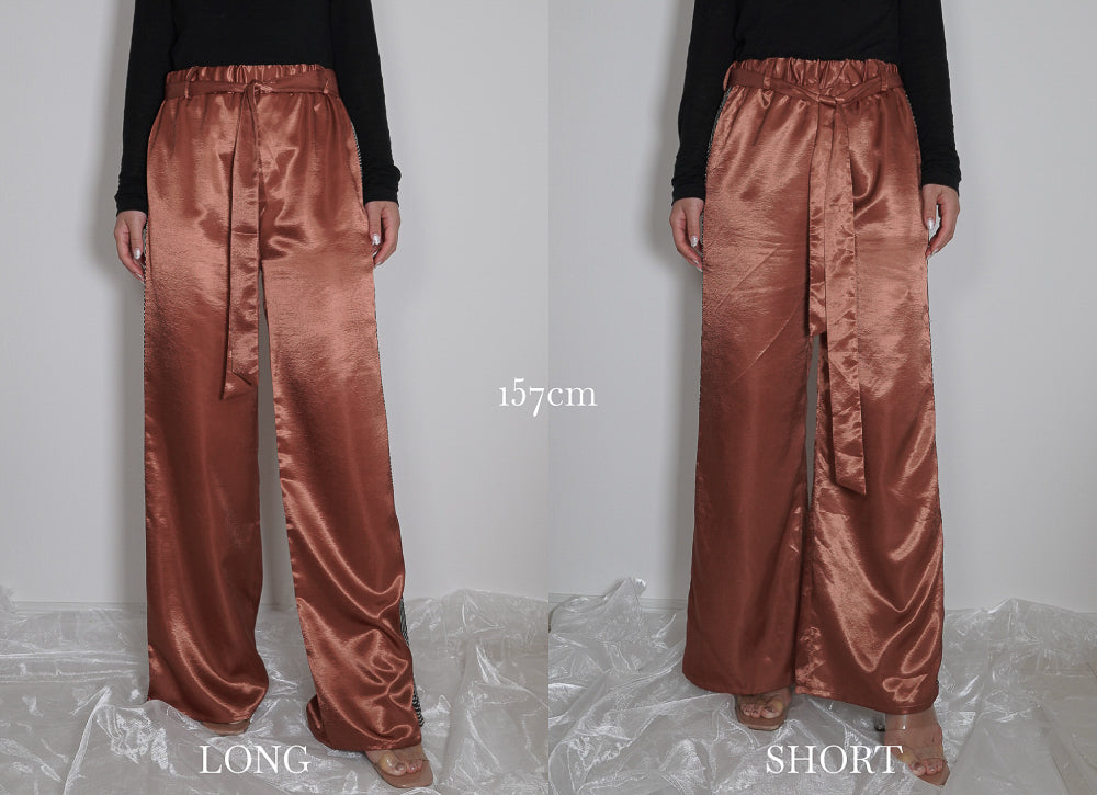 signature wagara sideline pants 24 / 亜麻(beige gold)
