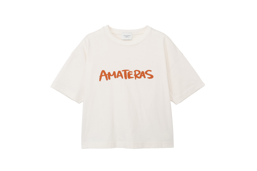 AMATERAS logo Tee / 白茶(beige)