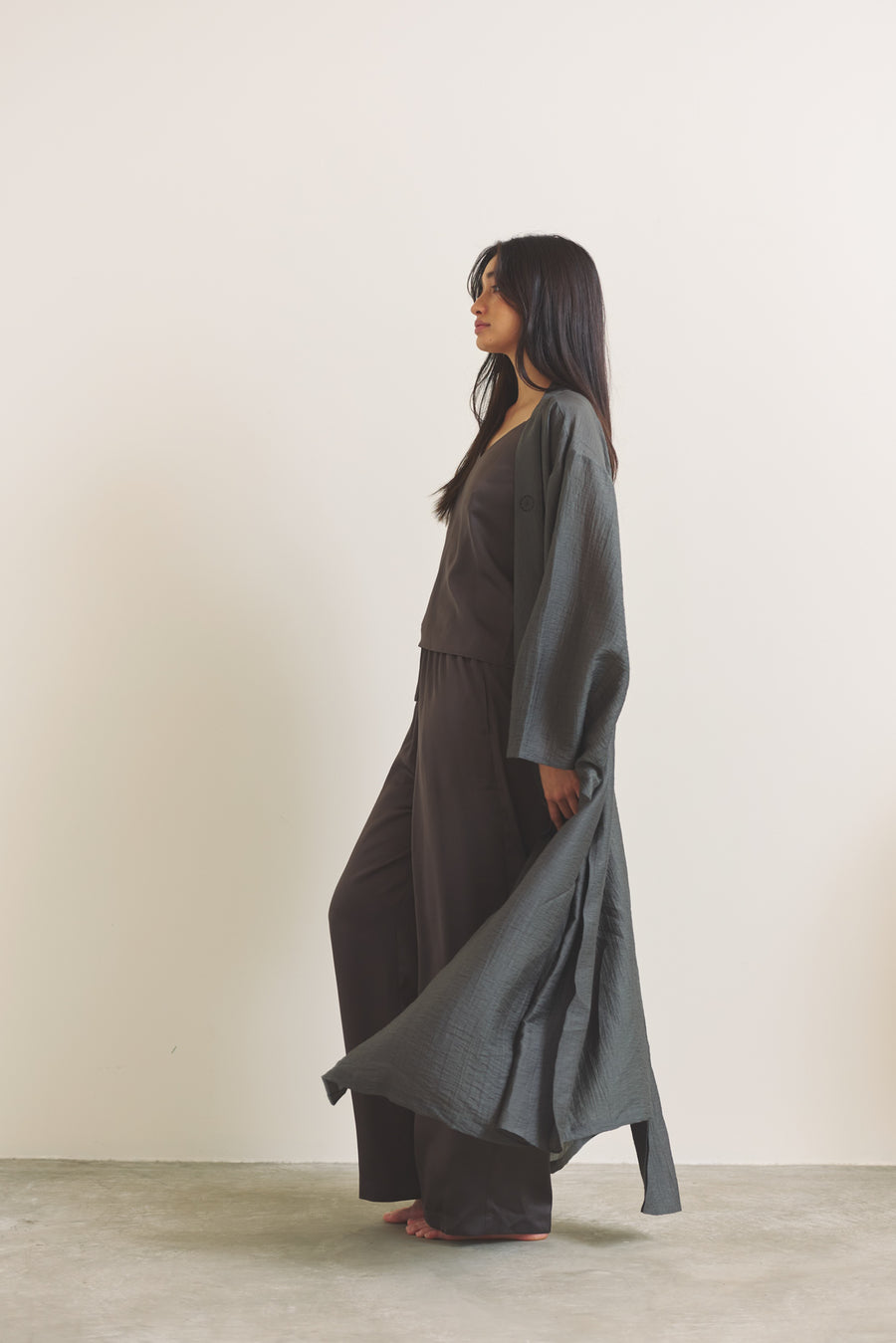 Komorebi Light KIMONO Robe / 薄墨(light gray)