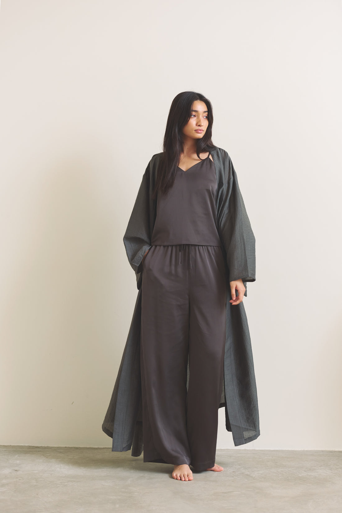 Komorebi Light KIMONO Robe / 薄墨(light gray)