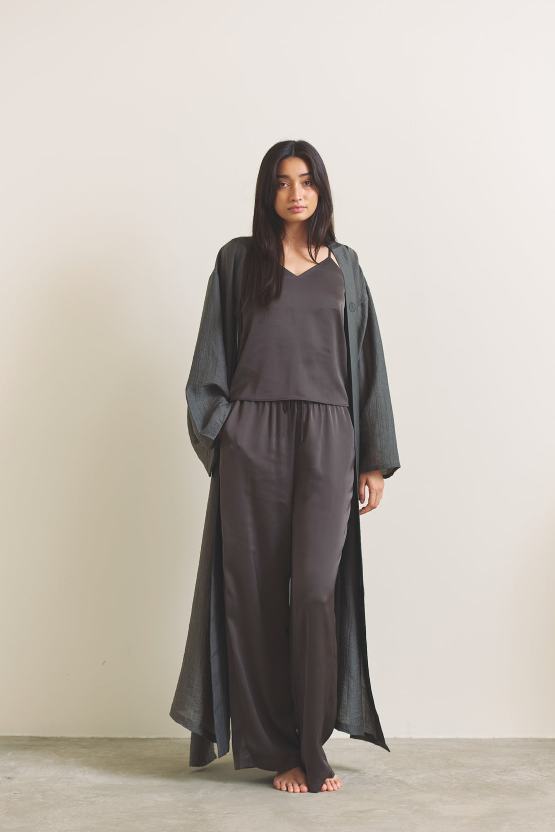 Komorebi Light KIMONO Robe / 薄墨(light gray)