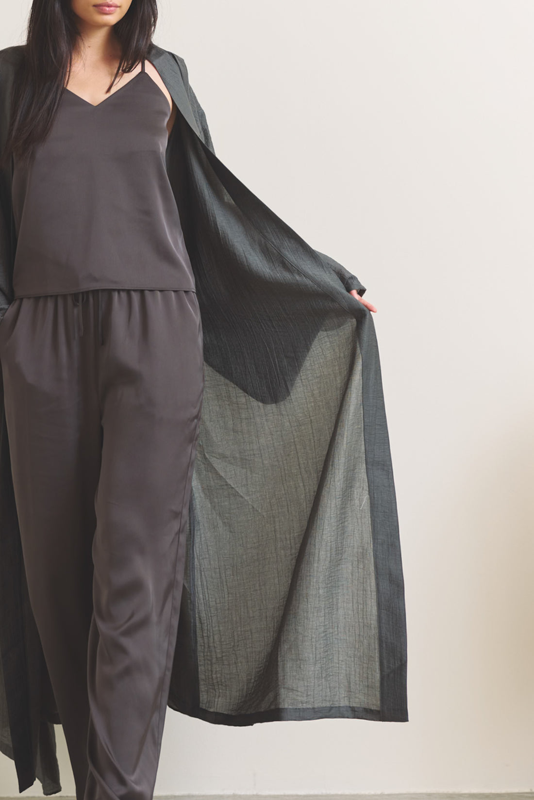 Komorebi Light KIMONO Robe / 薄墨(light gray)