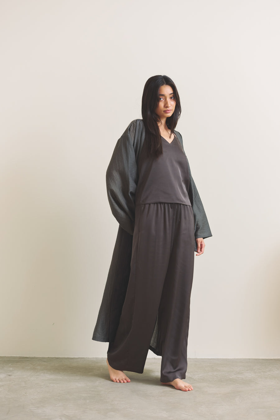 Komorebi Light KIMONO Robe / 薄墨(light gray)