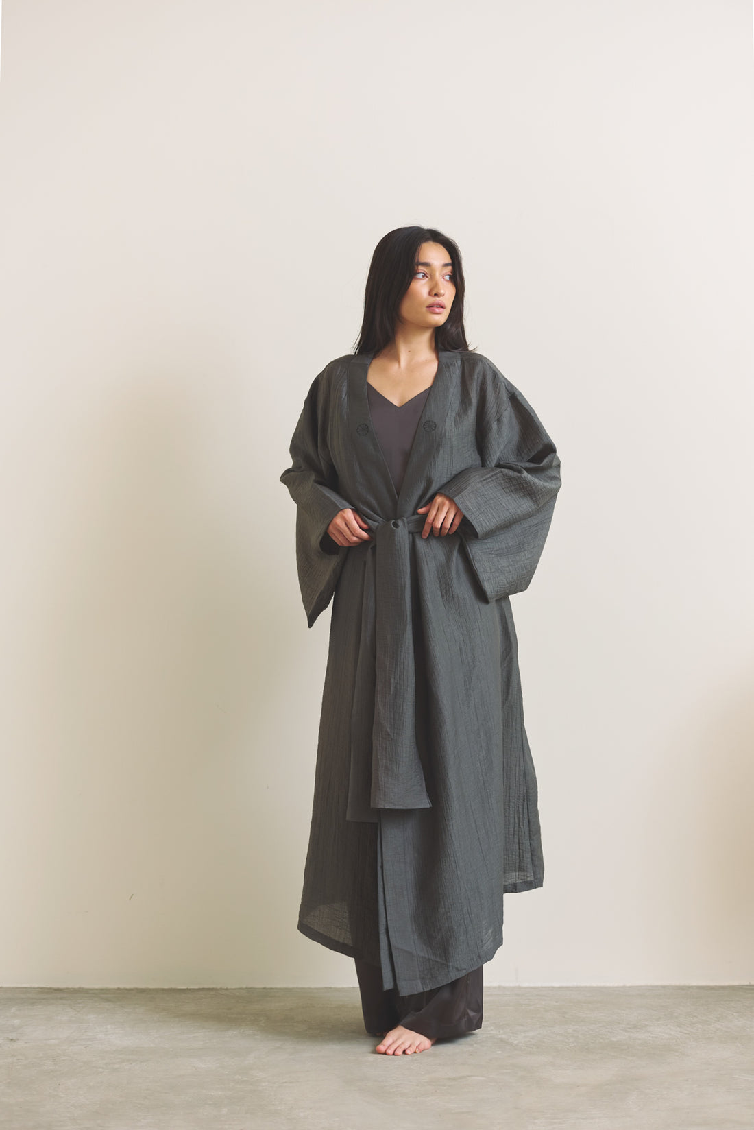 Komorebi Light KIMONO Robe / 薄墨(light gray)