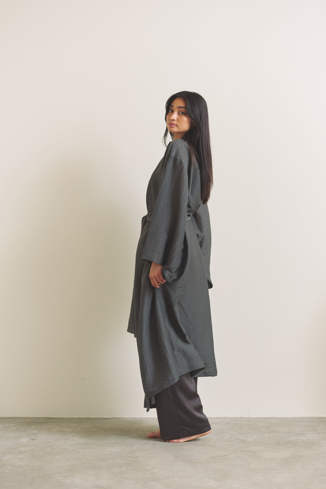 Komorebi Light KIMONO Robe / 薄墨(light gray)