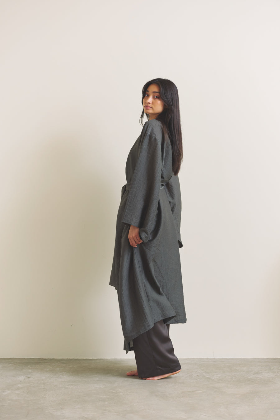 Komorebi Light KIMONO Robe / 薄墨(light gray)