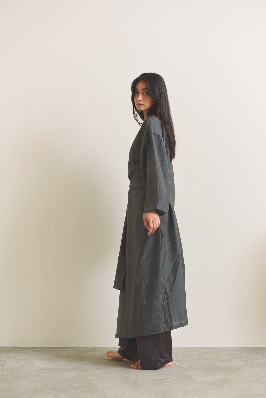 Komorebi Light KIMONO Robe / 薄墨(light gray)