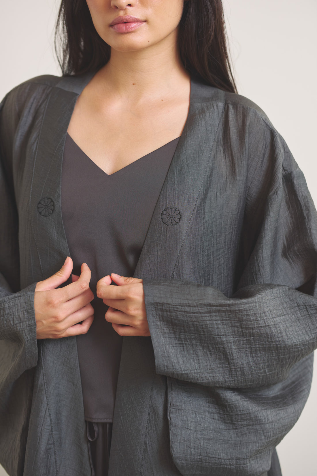 Komorebi Light KIMONO Robe / 薄墨(light gray)