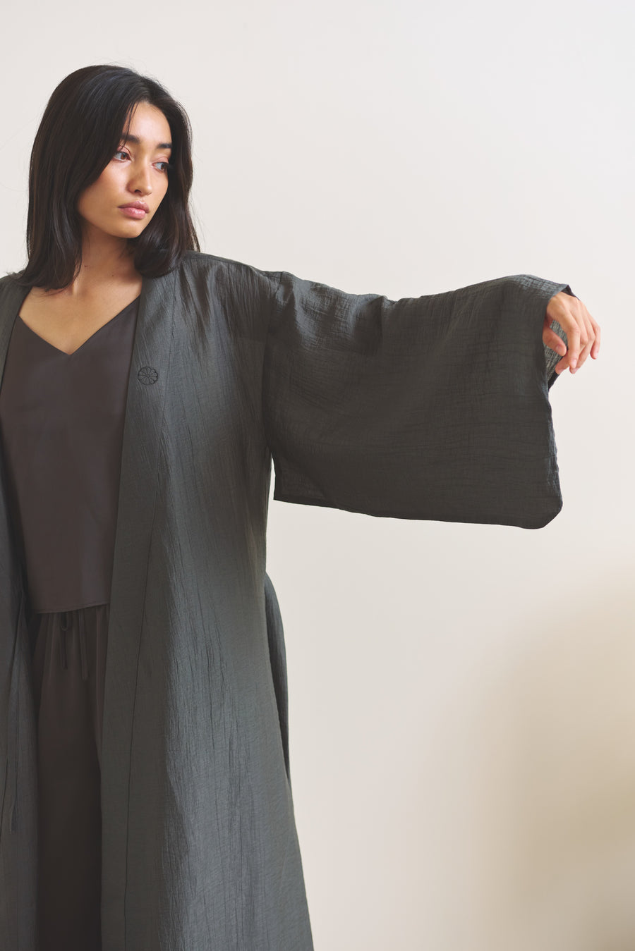 Komorebi Light KIMONO Robe / 薄墨(light gray)