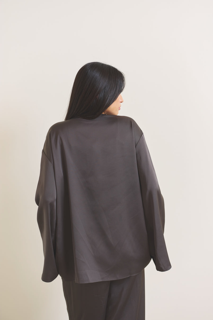 Soft Terra Satin Haori / 枯茶(brown)
