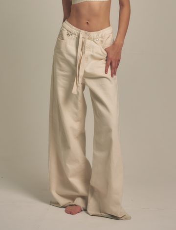 OKAYAMA DENIM×AMATERAS Luxe Lounge Denim / 胡粉(off white)