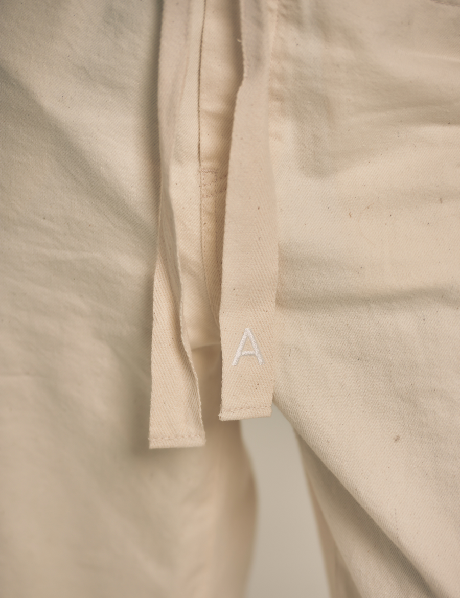OKAYAMA DENIM×AMATERAS Luxe Lounge Denim / 胡粉(off white)