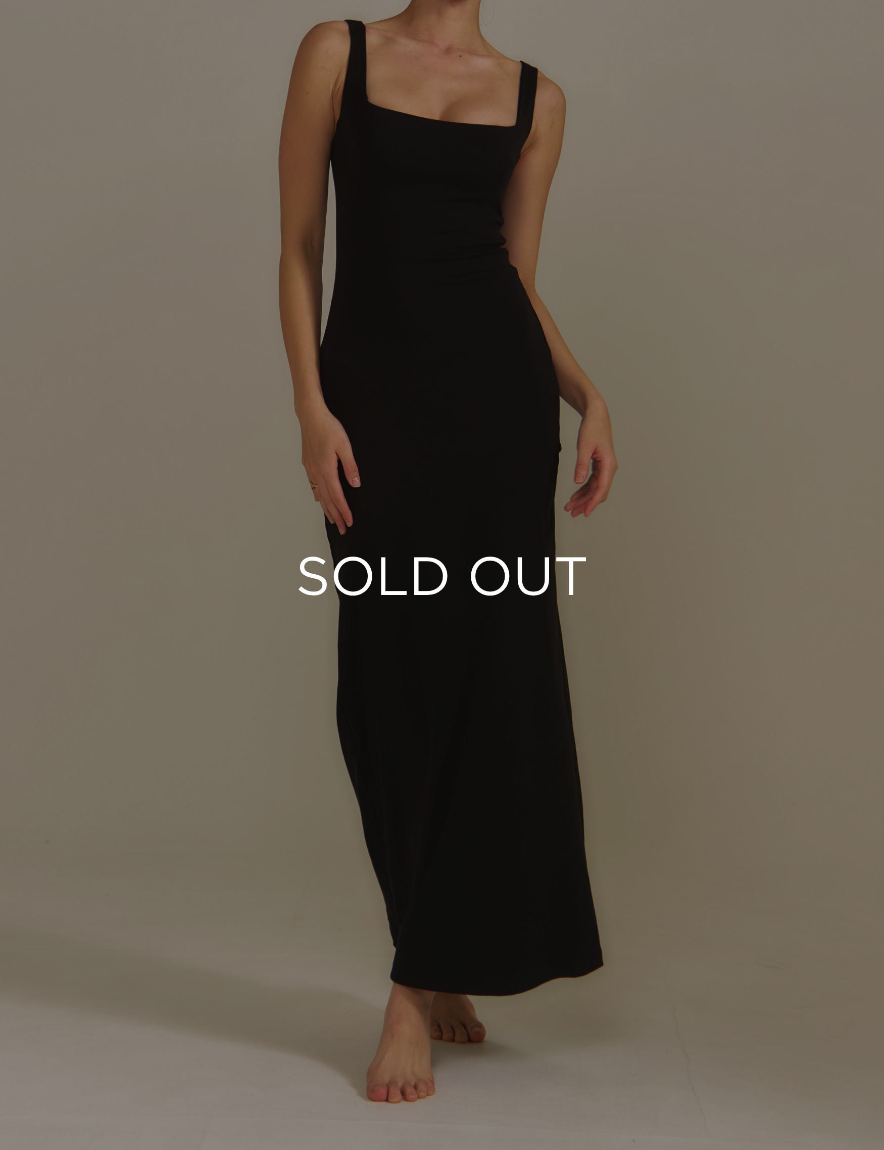 Dreamy Corset Maxi Dress / 墨(black)