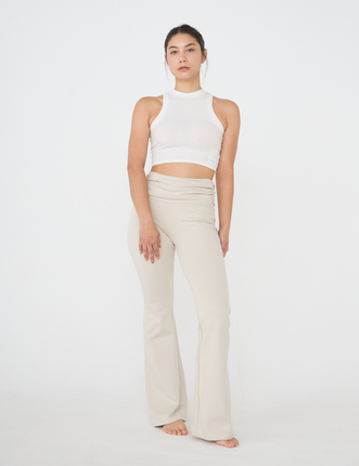 Style Up Flared Leggings / Shirahana(ivory)
