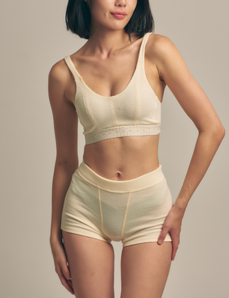 nudy waffle dreamy bra / ivory