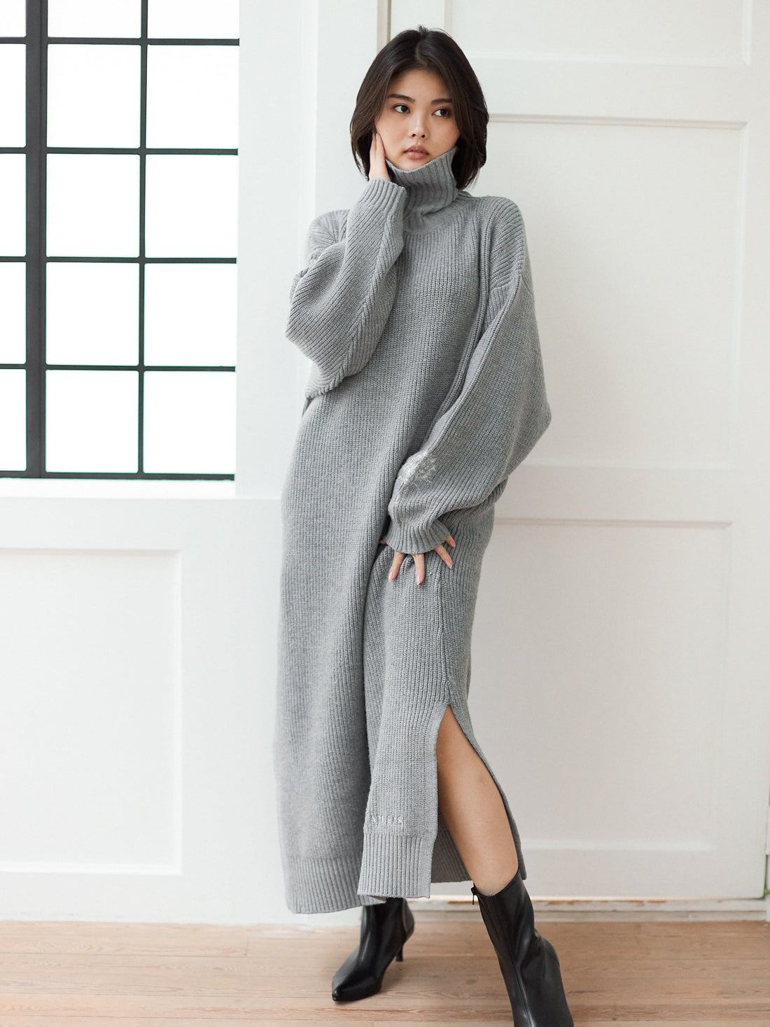 elegant knitted dress