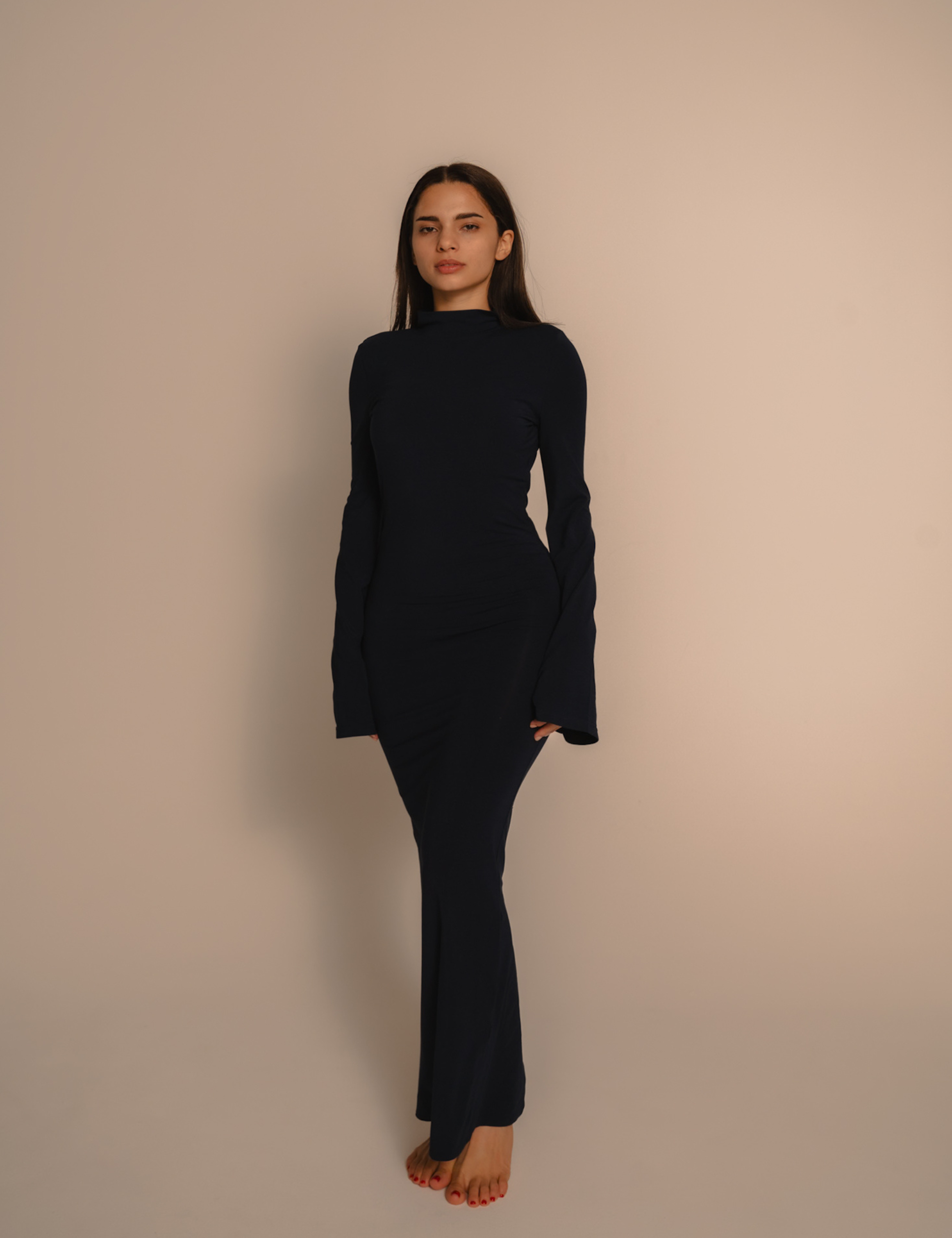 AuraFit Padded Maxi Dress / 濃藍(navy)