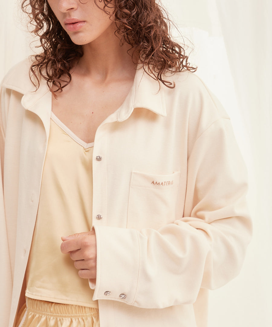 rich collared boyfriend shirt