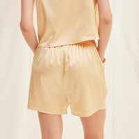 mix and match smooth satin pants / 蜂蜜(light yellow)