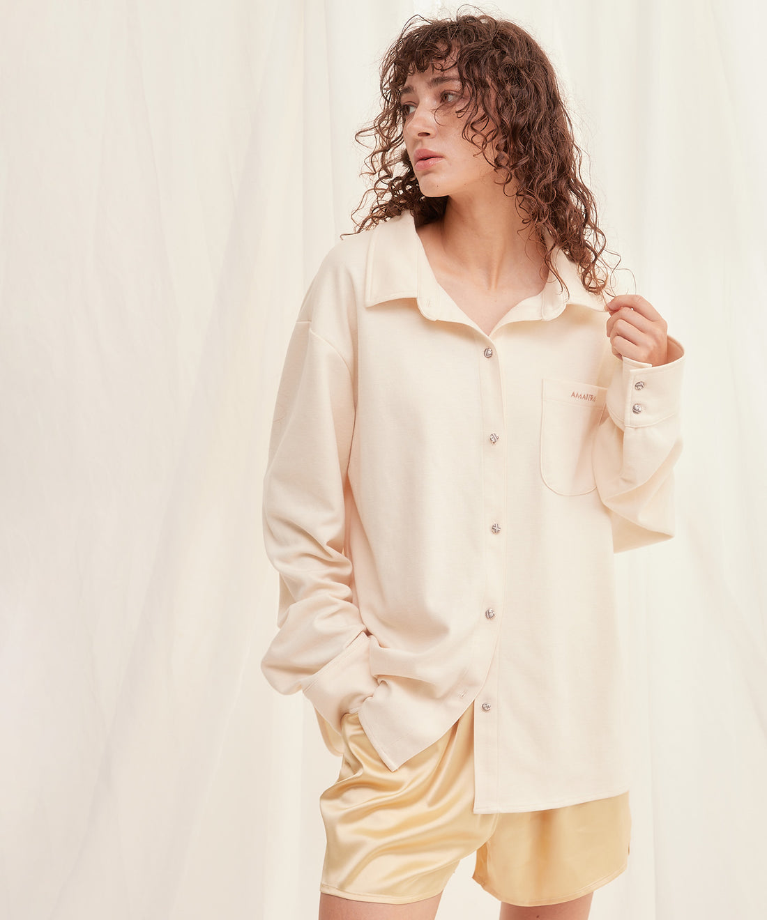 rich collared boyfriend shirt