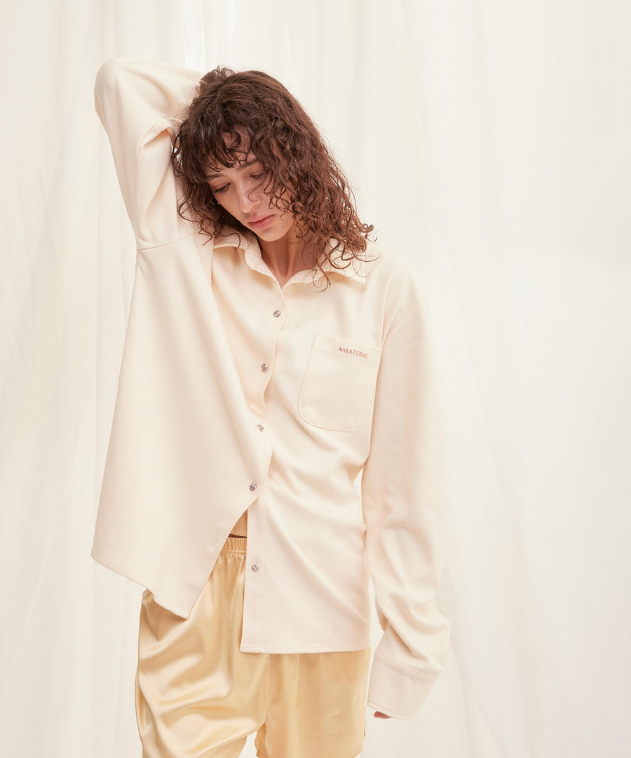 rich collared boyfriend shirt