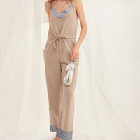 cotton blend styleup rompers / 若葉(light green)