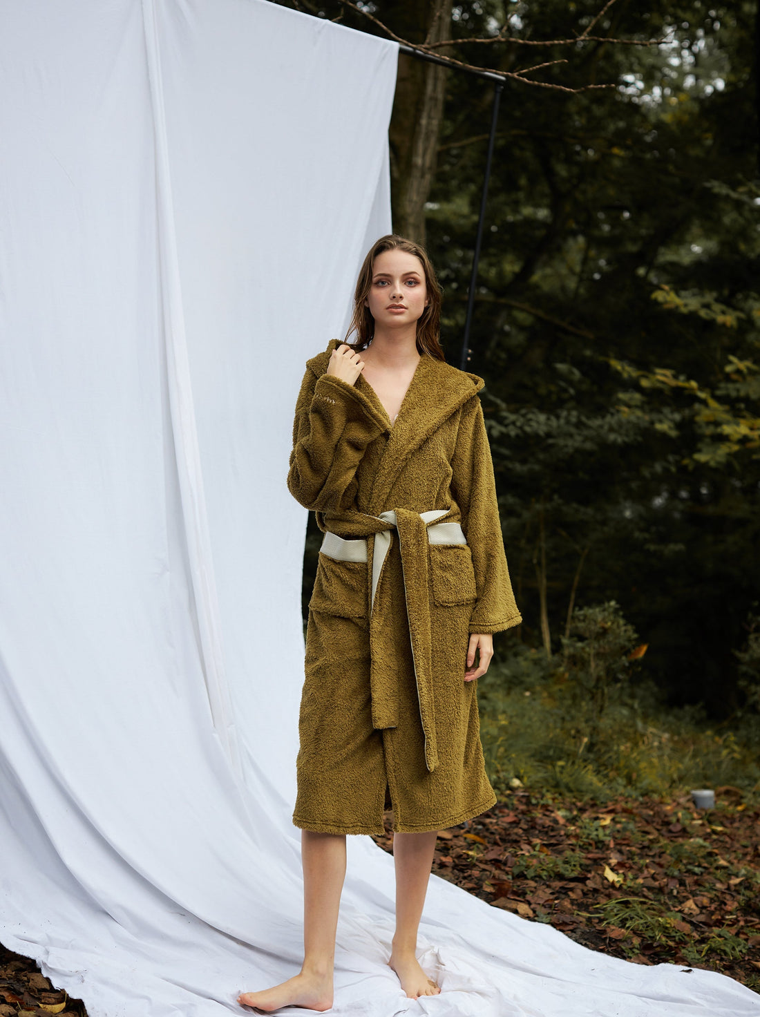 lightweight luxe fur robe