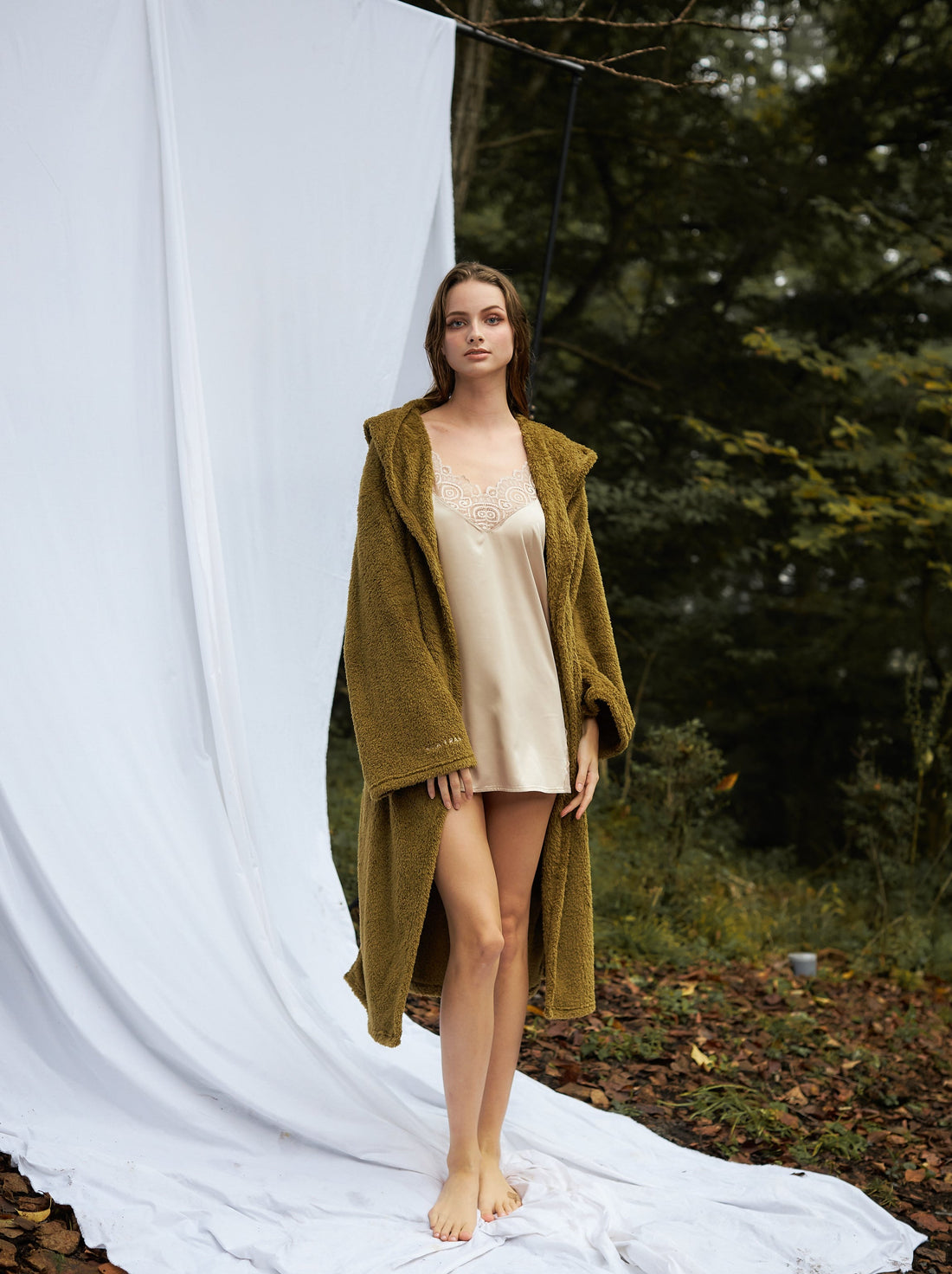 lightweight luxe fur robe
