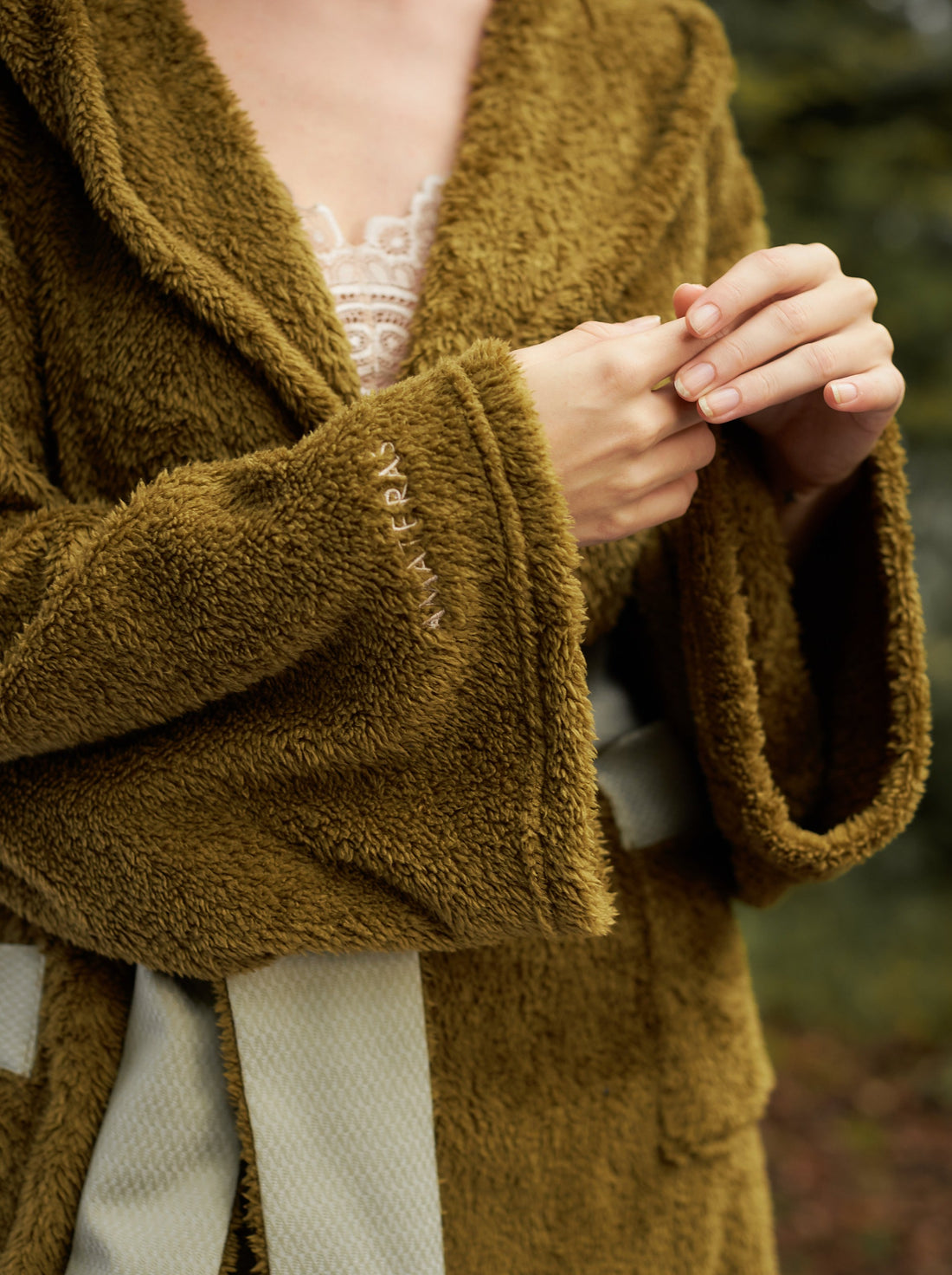 lightweight luxe fur robe
