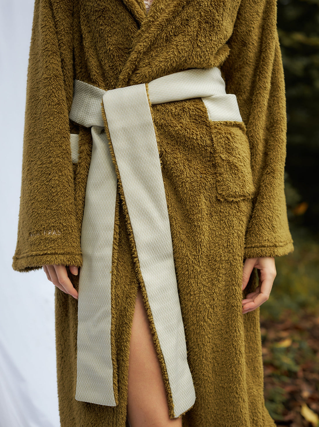 lightweight luxe fur robe