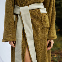 lightweight luxe fur robe