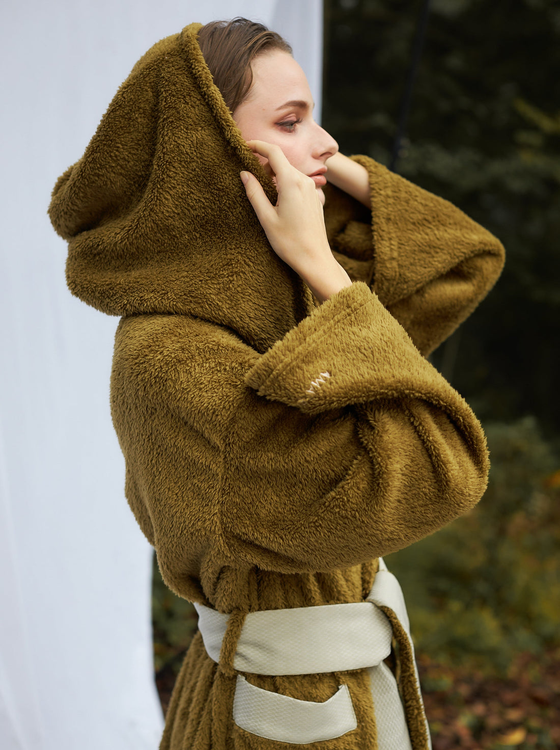 lightweight luxe fur robe