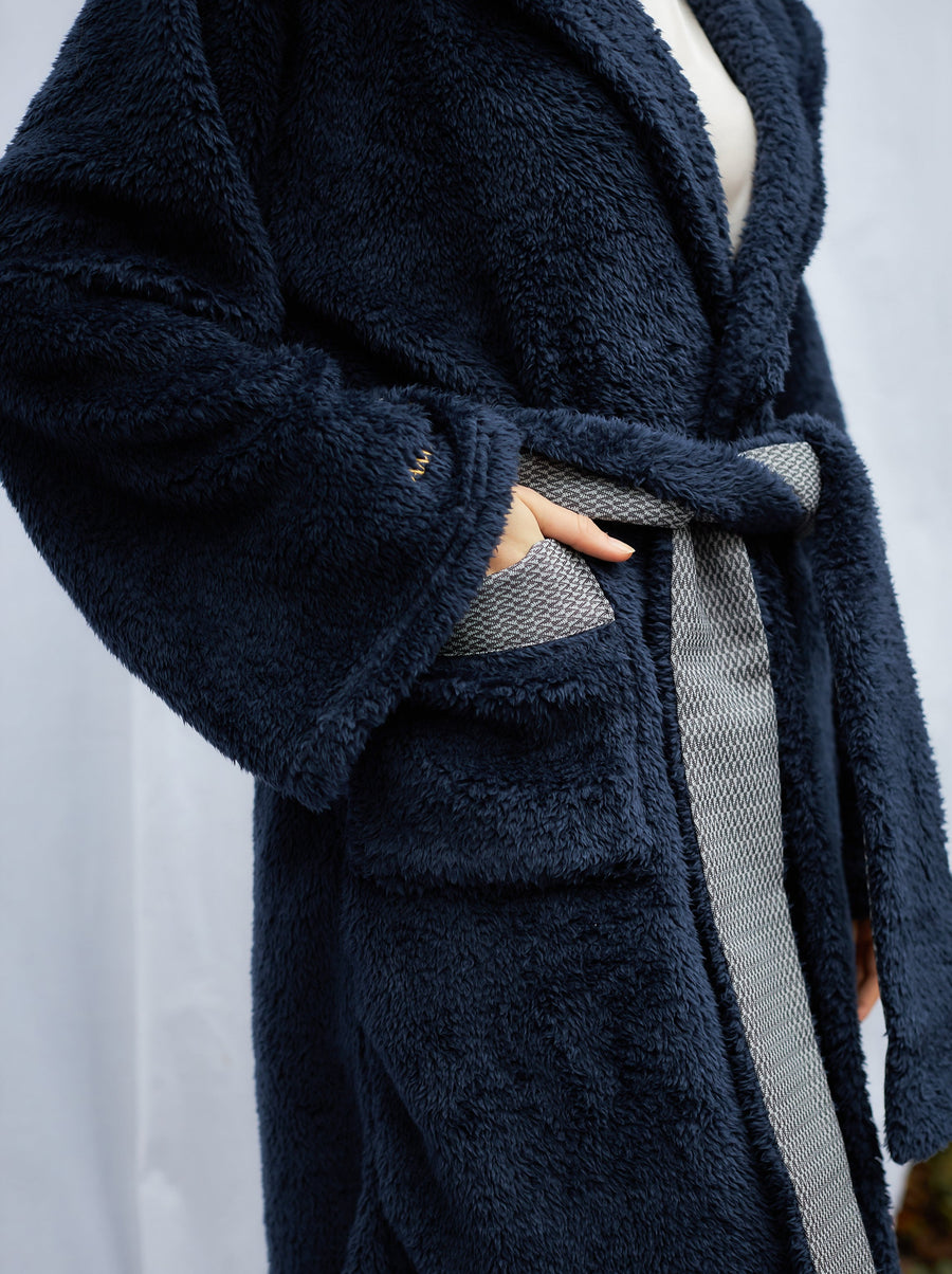 lightweight luxe fur robe