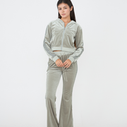 Weekend Velour Pants / 銀鼠(silver)