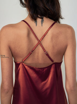 lace satin sleep slip dress