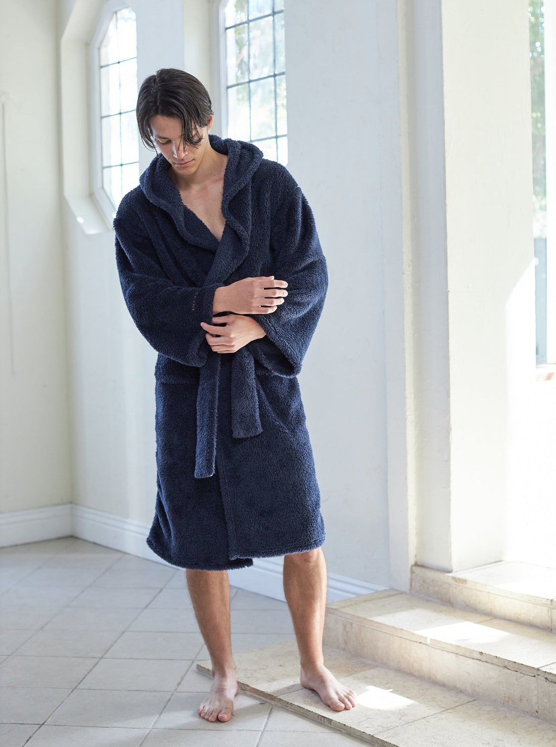 lightweight luxe fur robe
