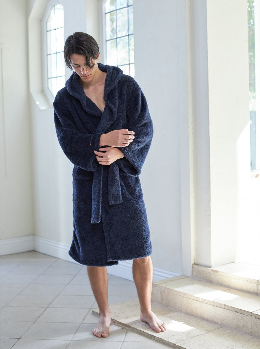 lightweight luxe fur robe