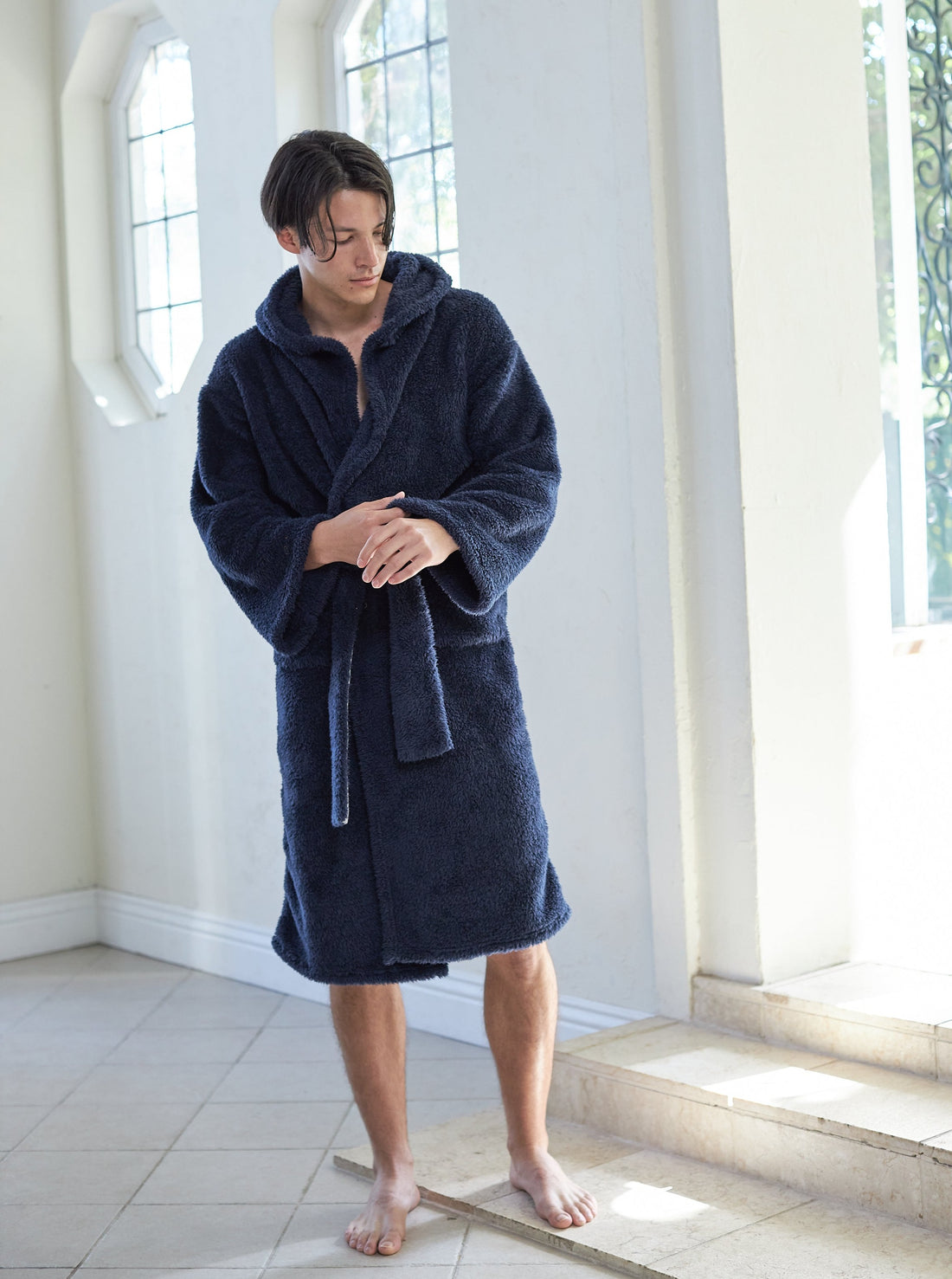 lightweight luxe fur robe