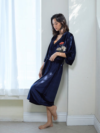 velour KIMONO robe