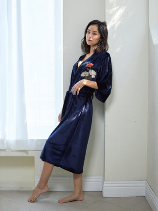 velour KIMONO robe