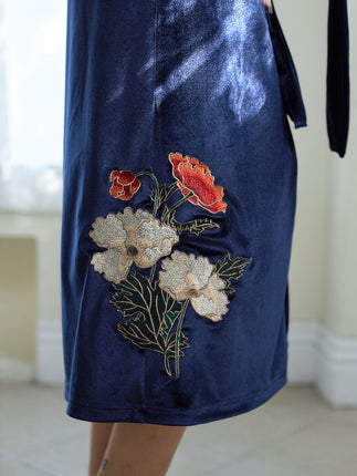velour KIMONO robe
