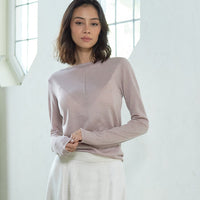 wool mix ultra light knit top