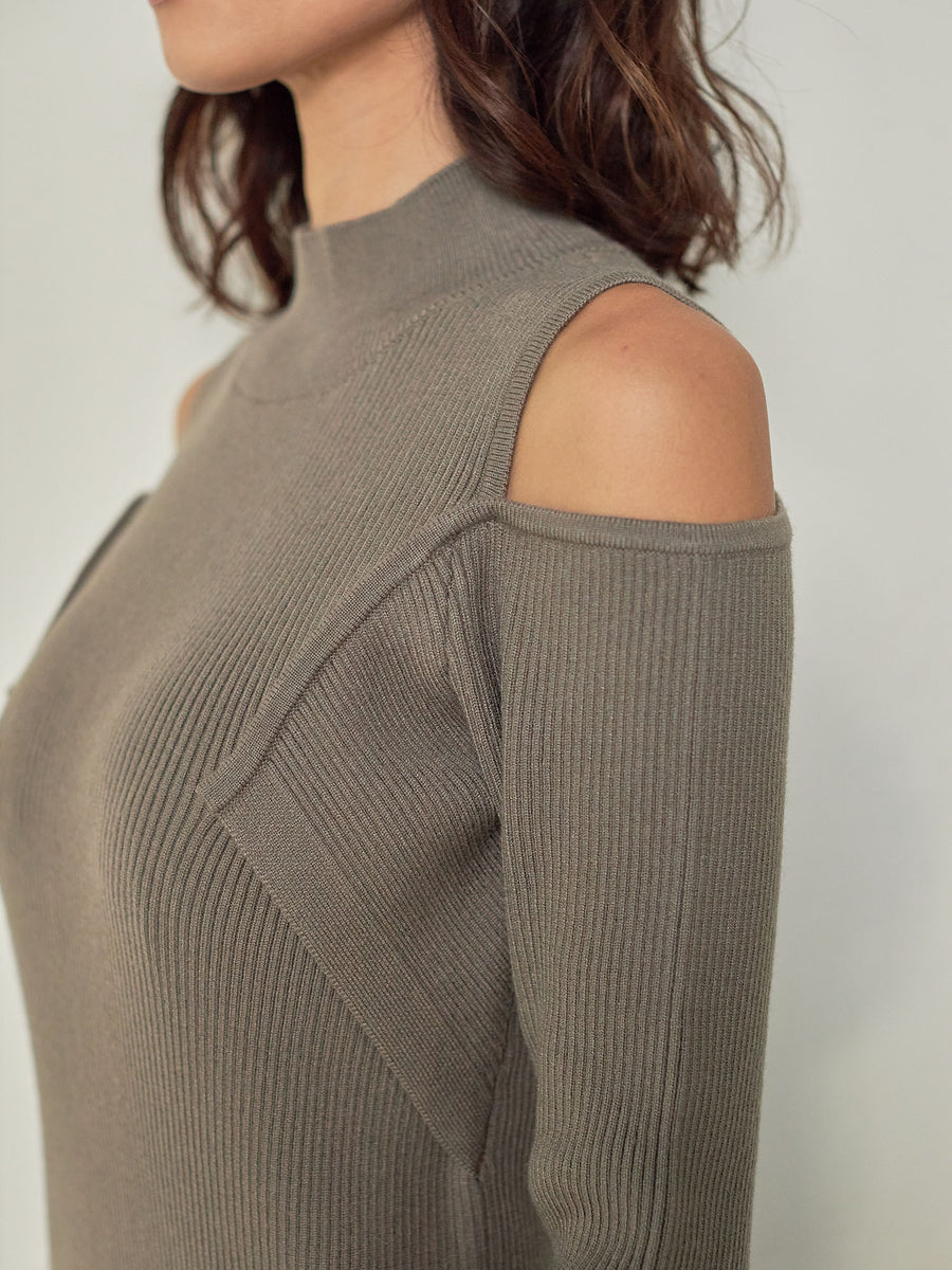 two way pattern knit onepiece