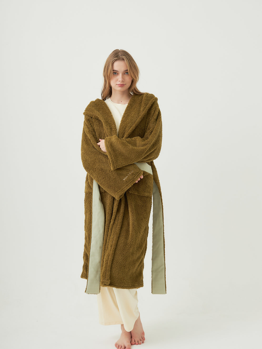 lightweight luxe fur robe