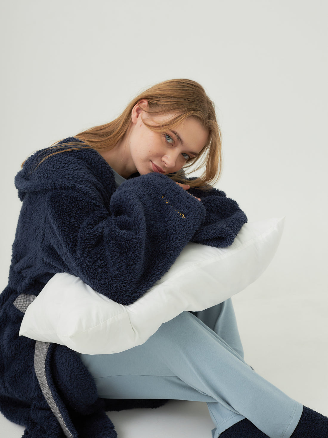 lightweight luxe fur robe