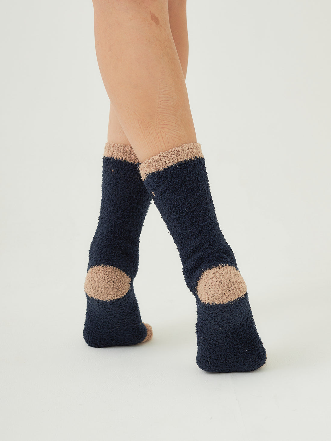 fluffy socks / 濃藍(navy)