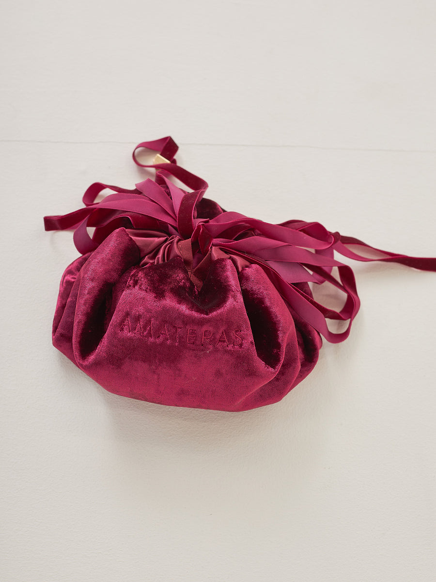 velour makeup pouch