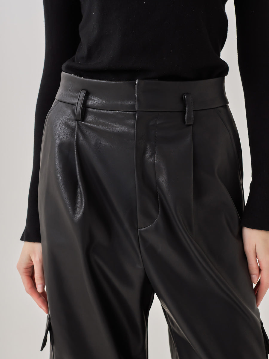 two way designed cargo pants / 墨(black)